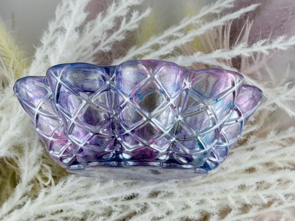 Handmade Bloom Waffle Bowl - Marbled