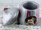 Handmade Mushroom Nook Squirrel Jar - front close-up