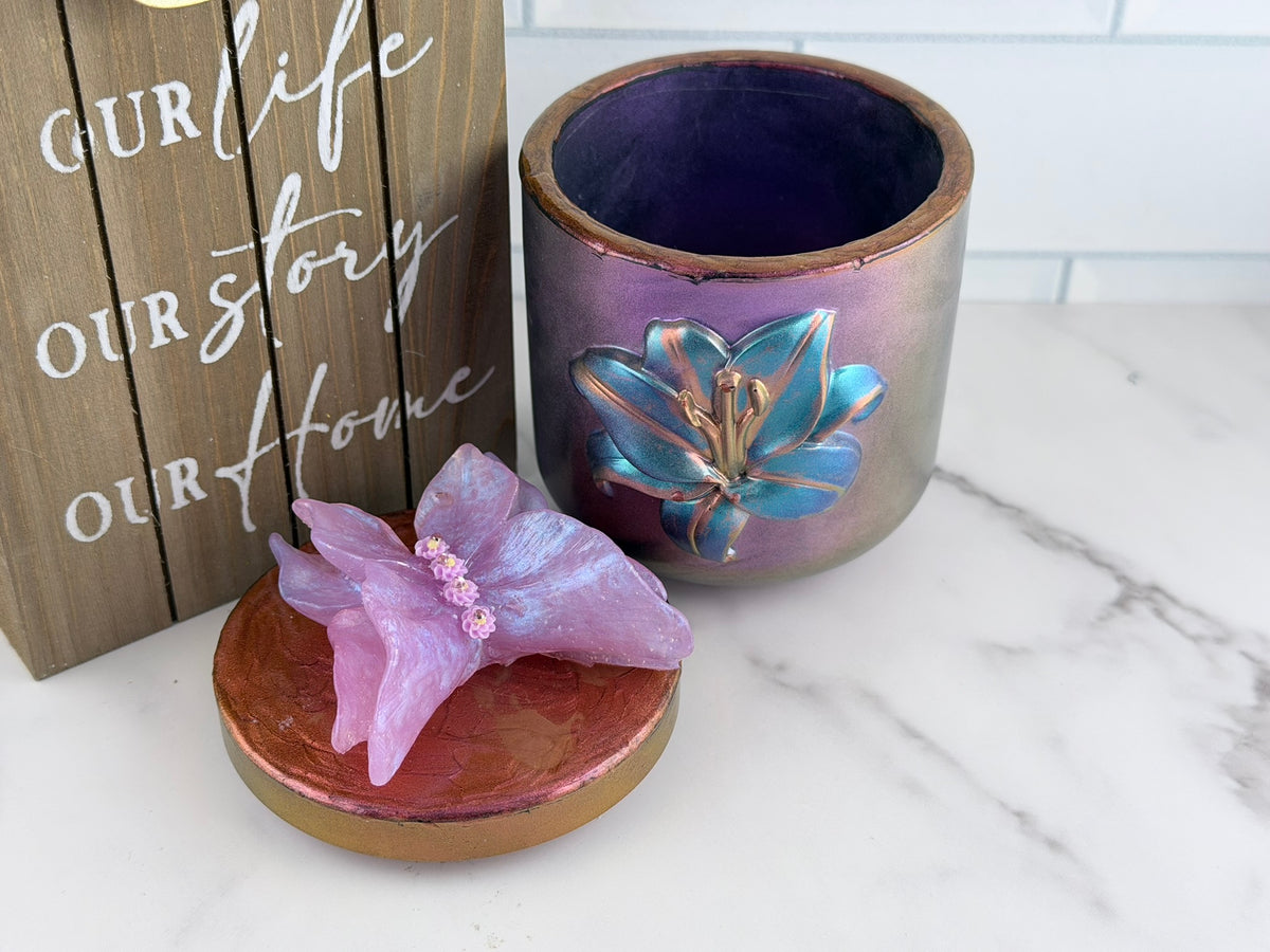 Handmade Lily Grove Trinket Jar