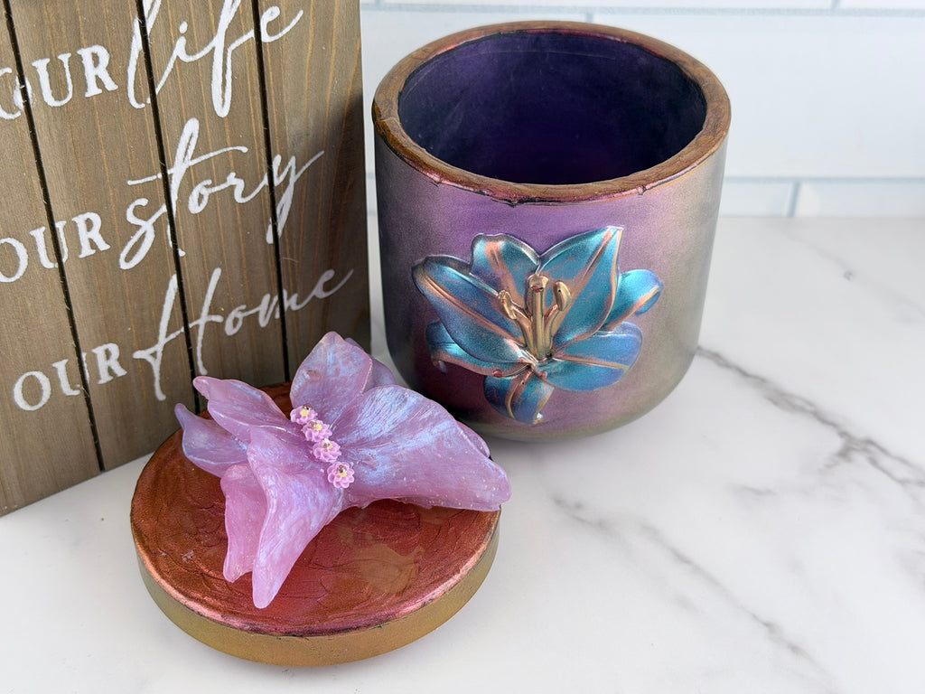 Handmade Lily Grove Trinket Jar