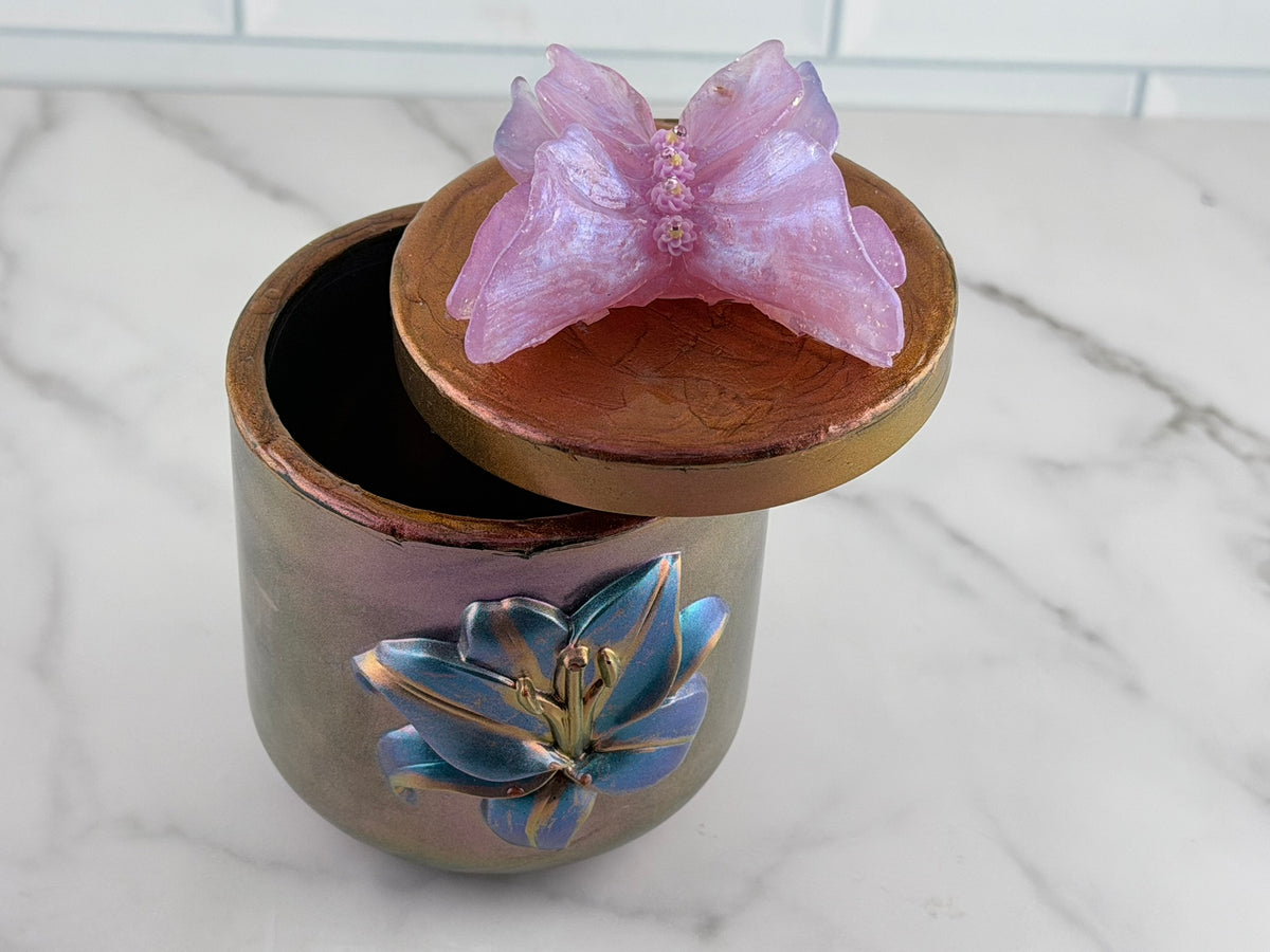 Handmade Lily Grove Trinket Jar