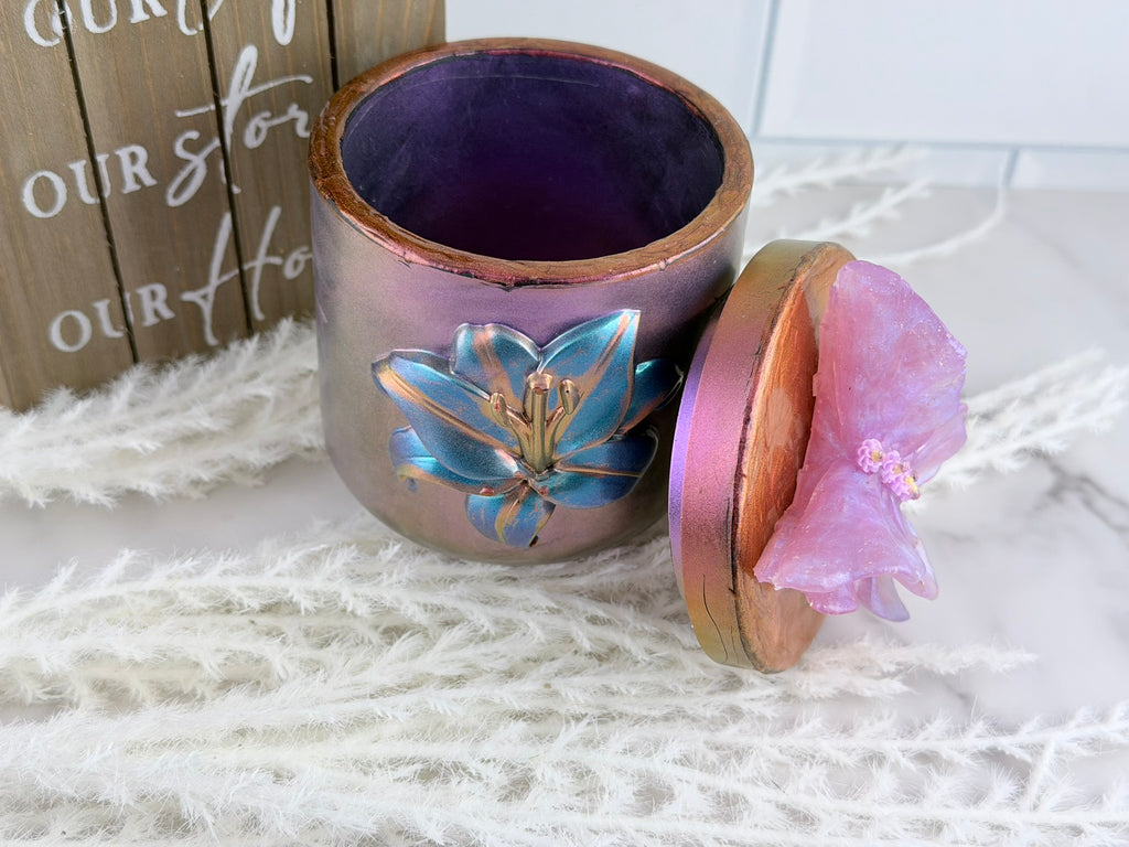 Handmade Lily Grove Trinket Jar