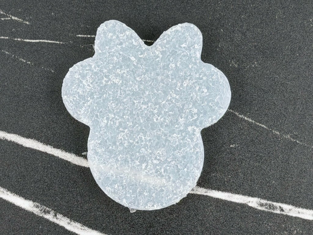 Handmade Mickey & Minnie Mouse Silicone Crystal Inlay Set