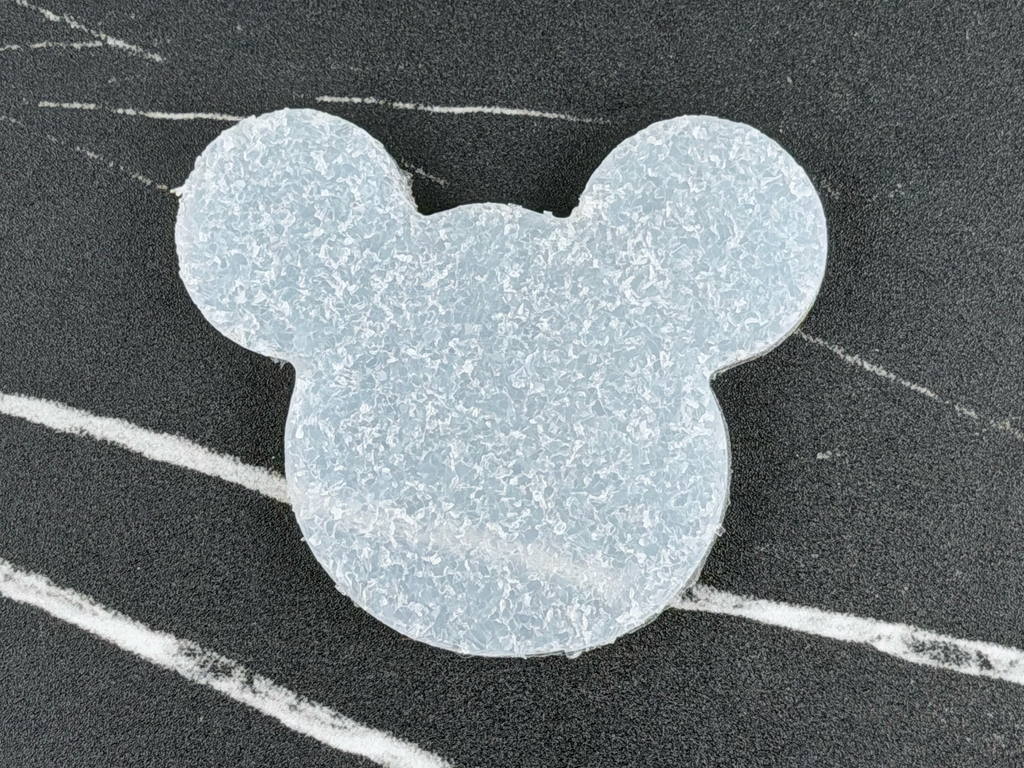 Handmade Mickey & Minnie Mouse Silicone Crystal Inlay Set