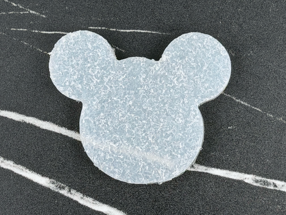 Handmade Mickey & Minnie Mouse Silicone Crystal Inlay Set