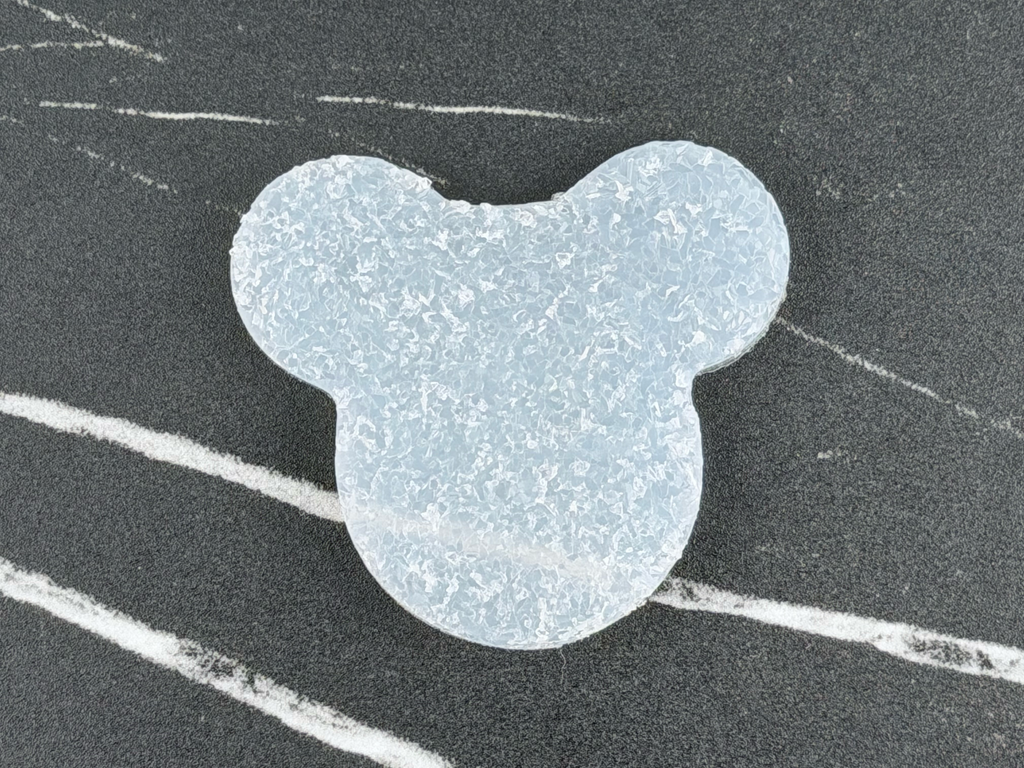 Handmade Mickey & Minnie Mouse Silicone Crystal Inlay Set