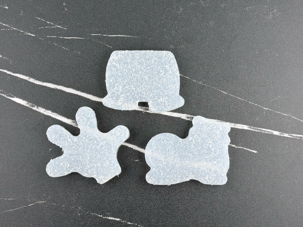 Handmade Mickey & Minnie Mouse Silicone Crystal Inlay Set