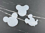 Handmade Mickey & Minnie Mouse Silicone Crystal Inlay Set